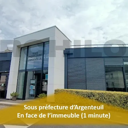 Apartamento L'Aigle Royal De Paris, Gare, Parking Et Terrasse Argenteuil Exterior foto